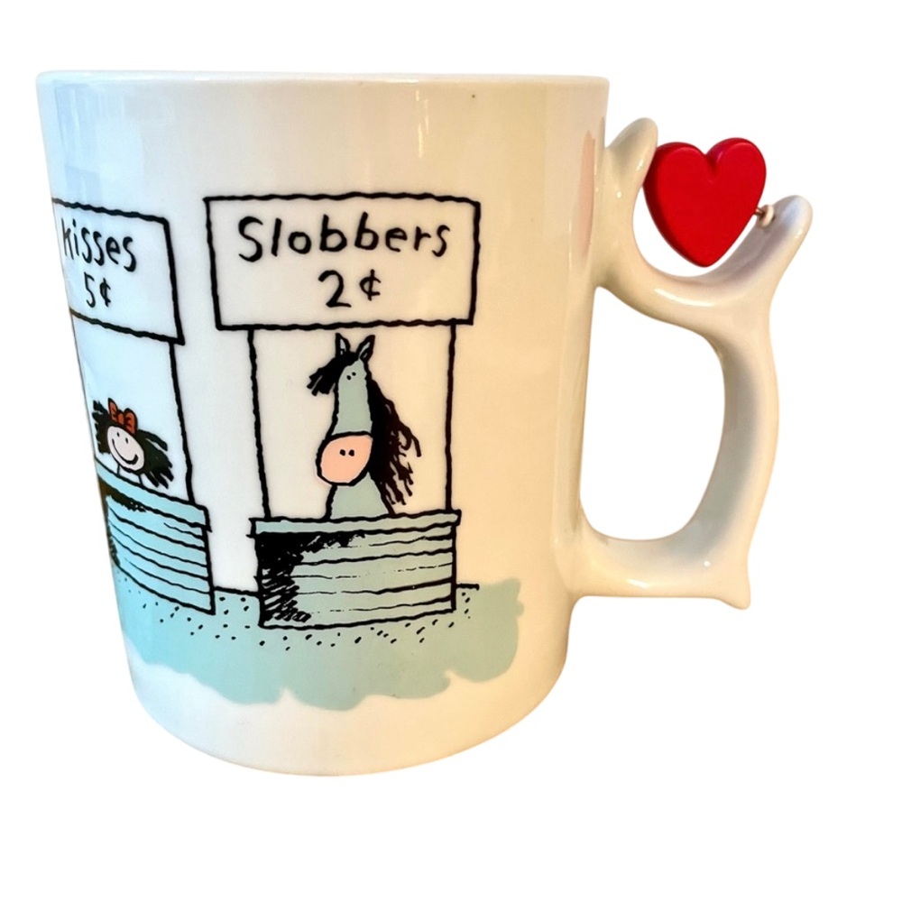 Vintage’98 Spinners Mug Heart Jared Lee Studio Kisses & Slobbers Valentine’s Day